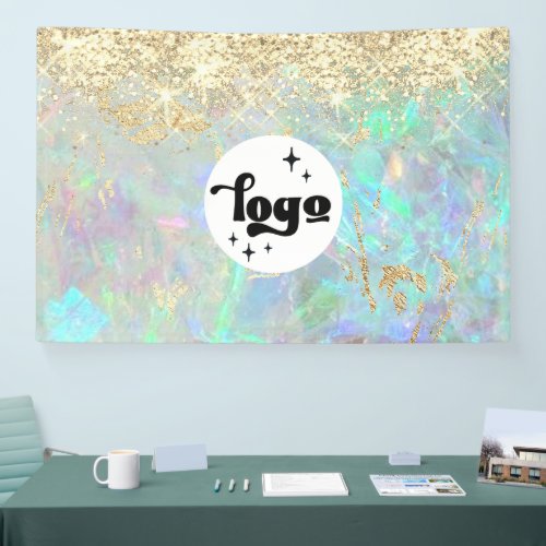 glitter opal background  banner