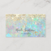 glitter opal background  business card (Front)