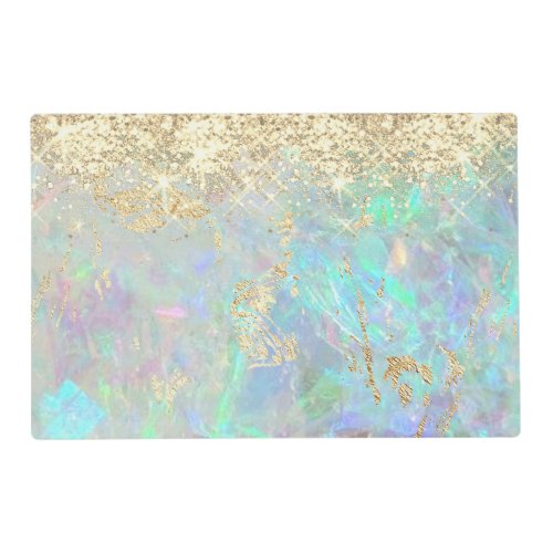 glitter opal background  placemat