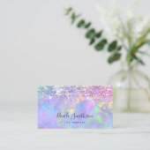 glitter opal business card (Standing Front)