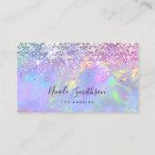 glitter opal business card (Front)