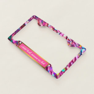 Glitter Opal Holographic Popular Collection License Plate Frame