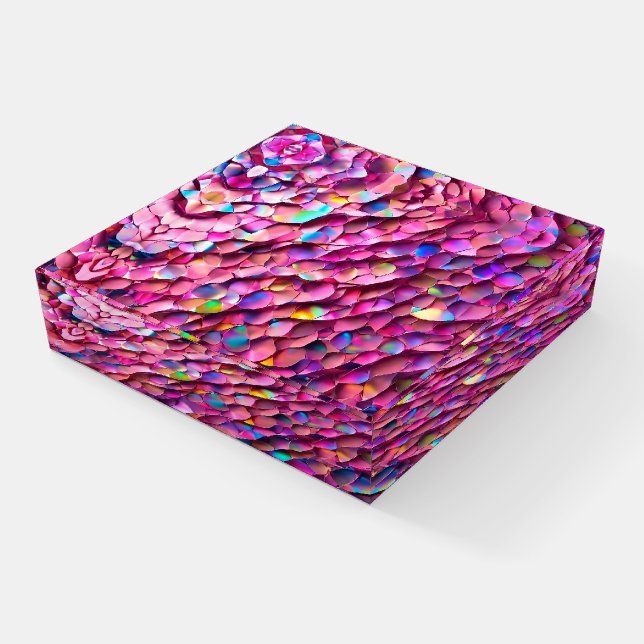 Glitter Opal Holographic Popular Collection Paperweight (Angled)