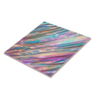Glitter Opal Holographic Trendy Collection Ceramic Tile