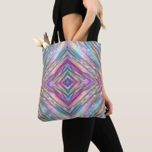 Glitter Opal Holographic Trendy Collection Tote Bag