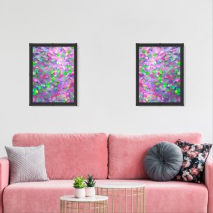 Glitter Opal Modern Holographic Collection Wall Art Sets