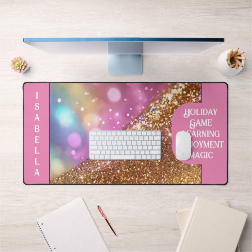 Glitter Opal Popular Holographic Collection Desk Mat