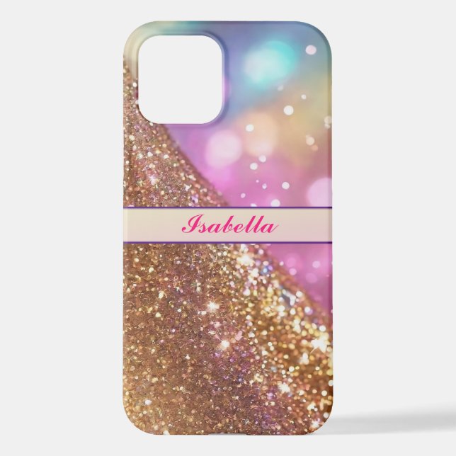 Glitter Opal Popular Holographic Collection iPhone Case (Back)