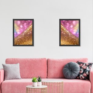 Glitter Opal Popular Holographic Collection Wall Art Sets
