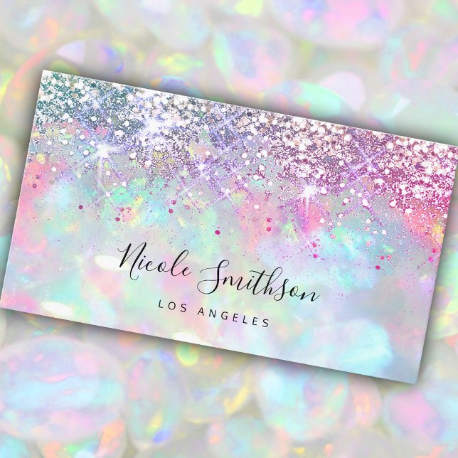 glitter opal stone business card (Creator Uploaded)