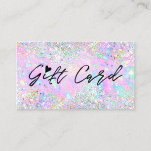 glitter opal texture background gift certificate