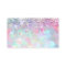 glitter opal thank you business card