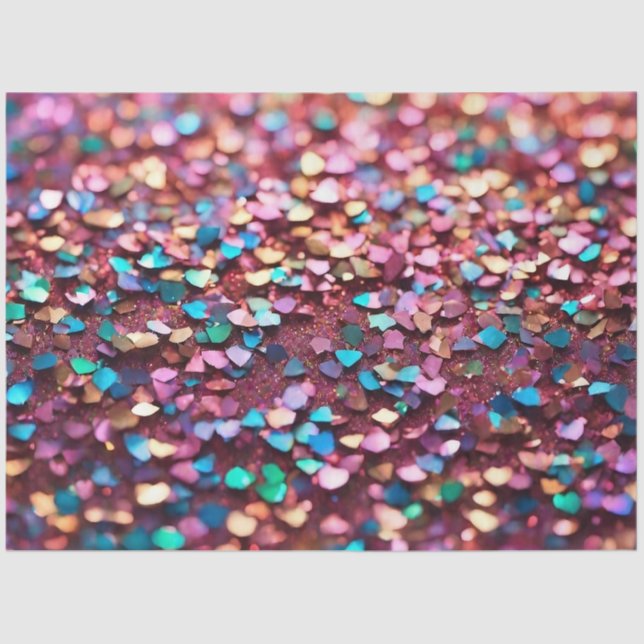 Glitter Opal Trendy Holographic Collection Tissue Paper (Front)
