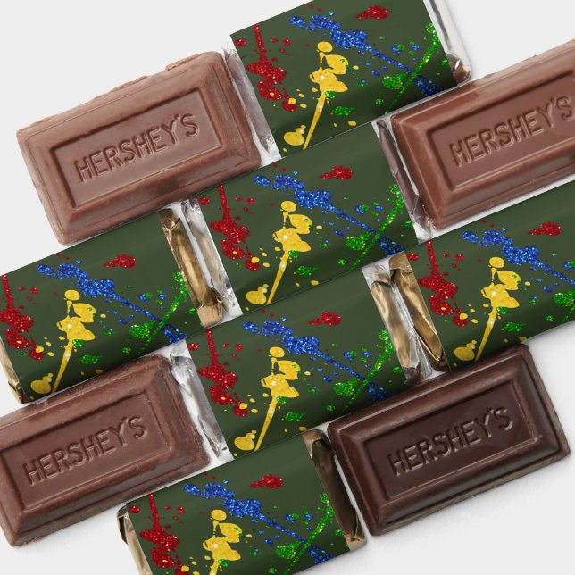 Glitter Paintball Party Paint Splatter Hershey's Miniatures (Assorted)