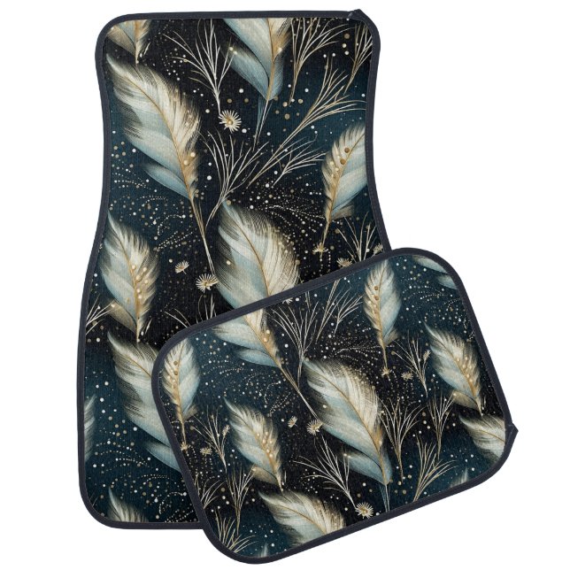 Glitter Pampas Grass  Car Floor Mat (Set)