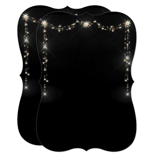 Glitter pattern blank Invitation