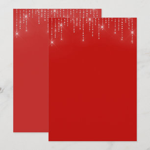 Glitter pattern blank Invitation