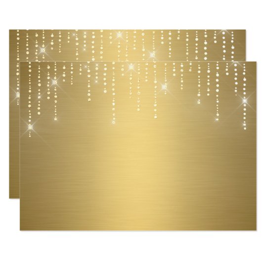 Glitter pattern blank Invitation