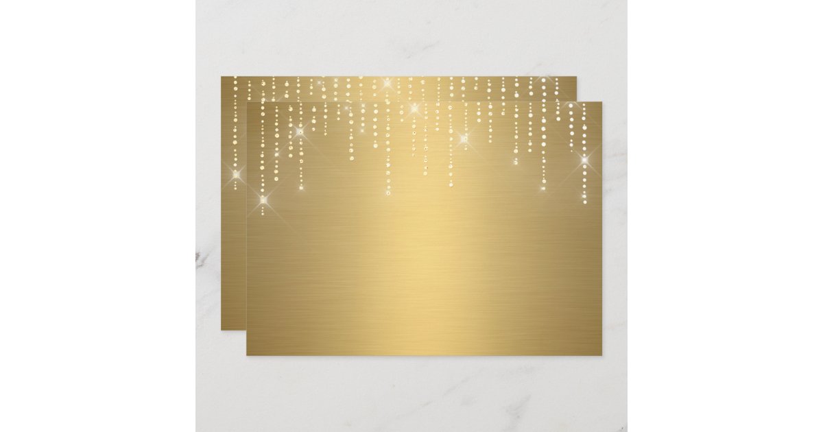 Glitter pattern blank Invitation Zazzle