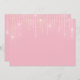 Glitter pattern blank Invitation