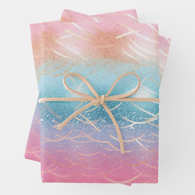 Glitter Pattern  Wrapping Paper Sheets (In situ)