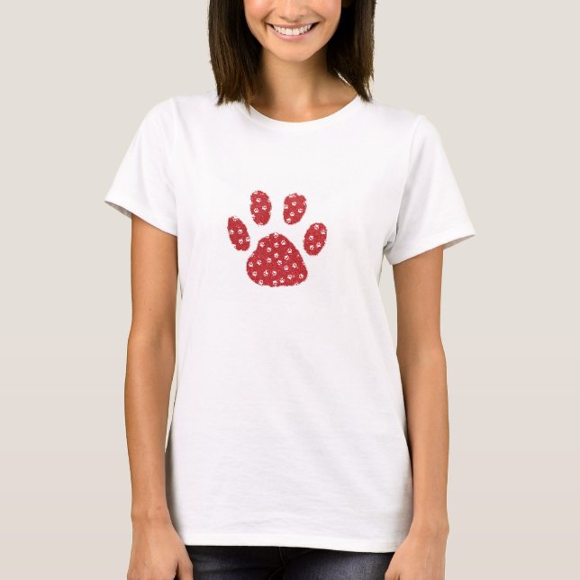 Glitter pawprint T-Shirt (Front)