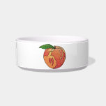 Glitter Peach Bowl<br><div class="desc">A juicy peach made with a digital glitter texture.</div>