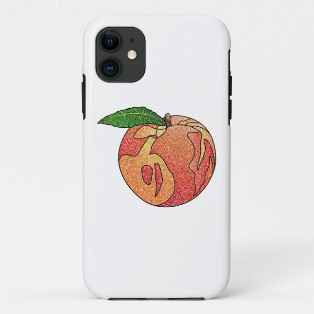 Glitter Peach Case-Mate iPhone Case (Back)