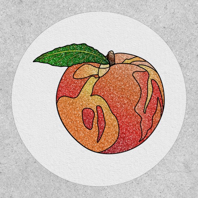 Glitter Peach Patch (Front)