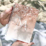 Glitter Peach Rose Gold Monogram Planner<br><div class="desc">Glitter Peach Rose Gold Monogram 2024 Planner. You have the option of transferring the design to other products and adding your own custom personalization - just click on the “Transfer this design to a product” above. If you need any help with your design, I’m always available to assist. Just click...</div>