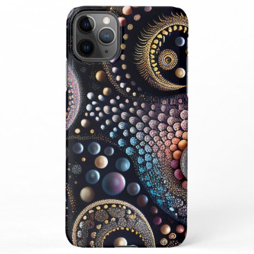 Glitter Pearls Geometrical Colorful iPhone 11Pro Max Case