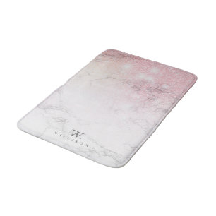 Glitter Personalized Marble Bath Mat