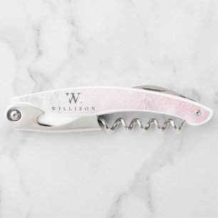 Glitter Personalized Marble Waiter's Corkscrew