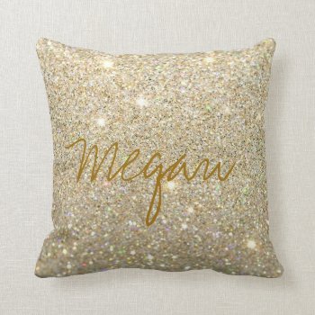 Glitter Pillow by CandyPainted at Zazzle