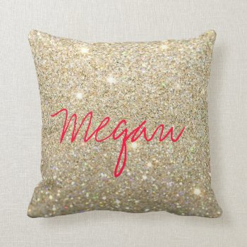 Glitter Pillow by CandyPainted at Zazzle