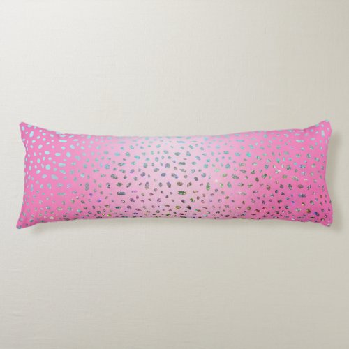 Glitter Pink Cheetah Print Body Pillow