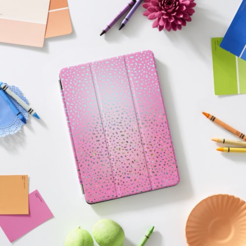 Glitter Pink Cheetah Print iPad Pro Cover