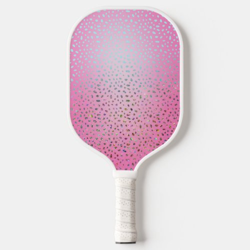 Glitter Pink Cheetah Print Pickleball Paddle