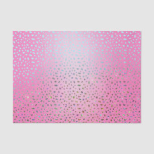 Glitter Pink Cheetah Print Tissue Paper