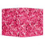Glitter Pink Circles 3 Ring Binder Glitter Pink Circles 3 Ring Binder