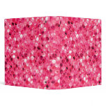 Glitter Pink Circles 3 Ring Binder Glitter Pink Circles 3 Ring Binder