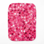 Glitter Pink Circles Baby Burp Cloth Glitter Pink Circles Baby Burp Cloth