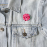 Glitter Pink Circles Button Glitter Pink Circles Button