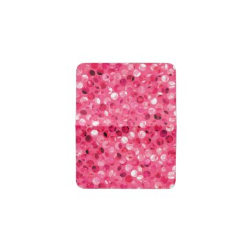 Glitter Pink Circles Card Holder