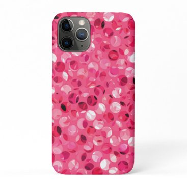 Glitter Pink Circles iPhone 11 Pro Case