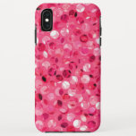 Glitter Pink Circles iPhone XS Max Case