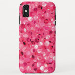 Glitter Pink Circles iPhone XS Max Case Glitter Pink Circles iPhone XS Max Case