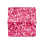 Glitter Pink Circles Checkbook Cover Glitter Pink Circles Checkbook Cover
