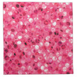 Glitter Pink Circles Cloth Napkin Glitter Pink Circles Cloth Napkin