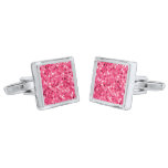 Glitter Pink Circles Cufflinks Glitter Pink Circles Cufflinks